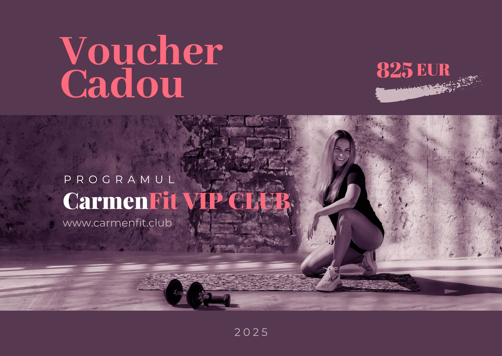 Voucher - 2025 - CarmenFit VIP CLUB 12 săptămâni (EUR 825)